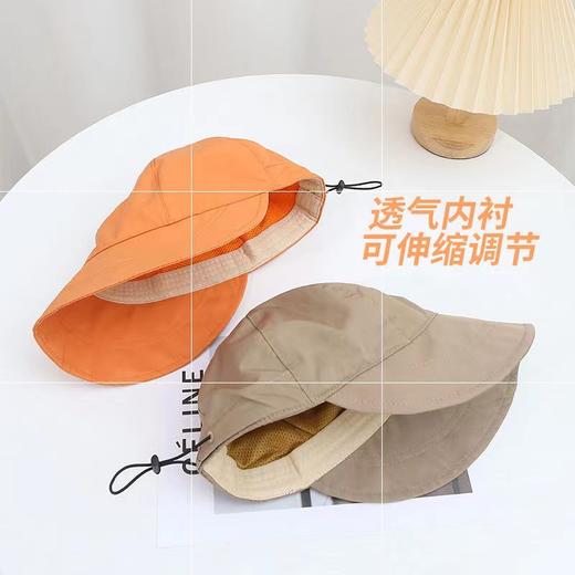 【露思同款遮阳渔夫帽】渔夫帽鸭舌帽女防晒，薄料速干透气，遮阳帽显脸小遮阳帽，绳透气速干可折叠渔夫帽同款鸭舌帽子文艺帽子 商品图6