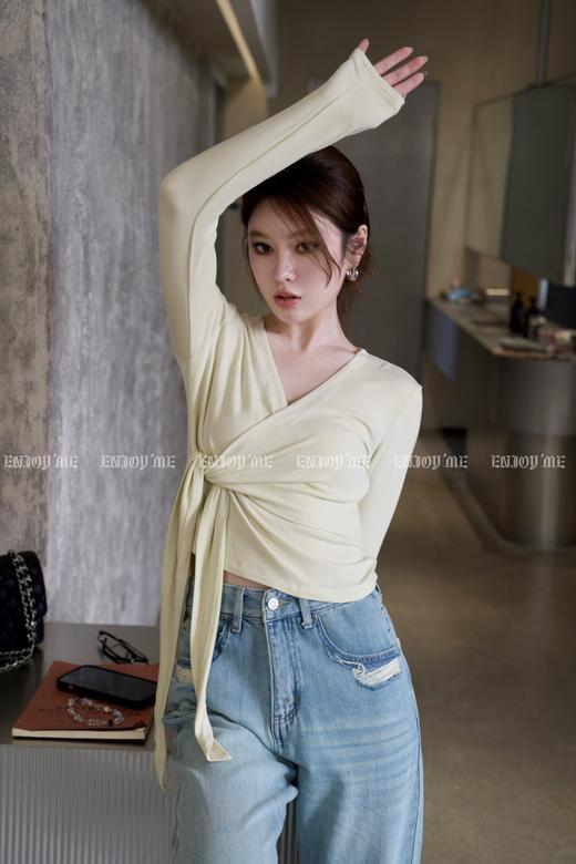 【门店同款】春季芭蕾风绑带上衣 150357494 商品图6