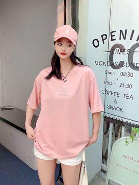 2023新款宽松中长款休闲百搭半袖4.0版