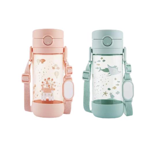 【清仓特惠2折】Richell利其尔儿童吸管杯宝宝学饮杯婴儿喝水杯直饮杯子家用防呛 商品图0