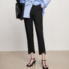 IN AND ON52011裤子春秋女新款显瘦脚口百搭简约不规则九分裤 商品缩略图4