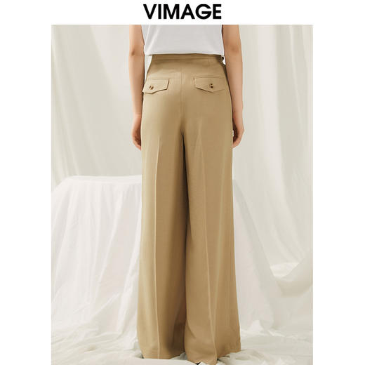 VIMAGE纬漫纪夏季新款高腰宽松显瘦休闲裤V1905527 商品图4