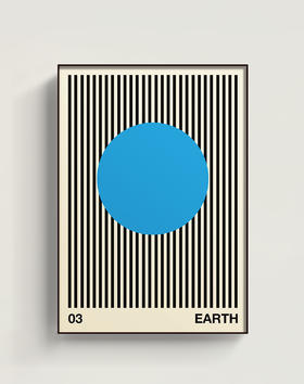 伽罗 JALO 挂画-现代家居画-EARTH P313（预计10天内发货）