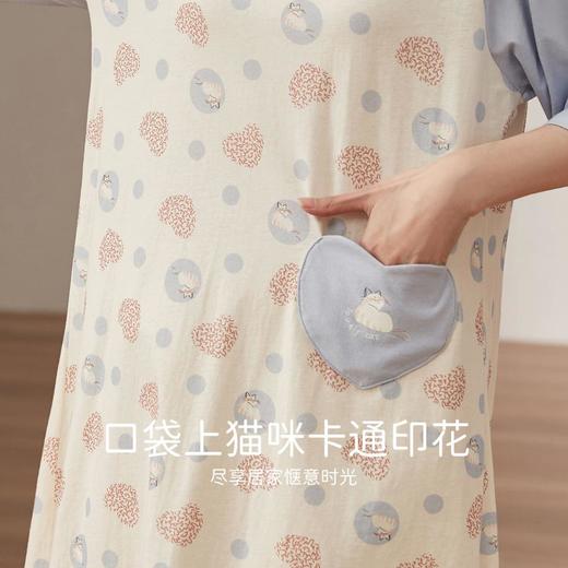 3部 顶瓜瓜 恬然满印女士短袖睡裙DJJWX-APW23213 商品图2