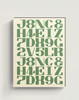 伽罗 JALO 挂画-现代家居画-绿色字母 P312（预计10天内发货） 商品缩略图0