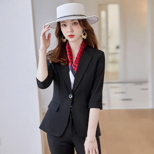 新款韩版职业装女装套装修身小西装XZ-HJ2212 商品图1