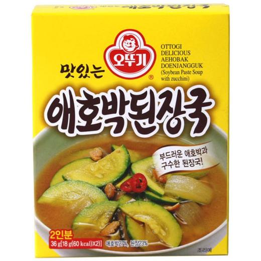 不倒翁小南瓜大酱汤(18gx2)오뚜기 애호박된장국 商品图0
