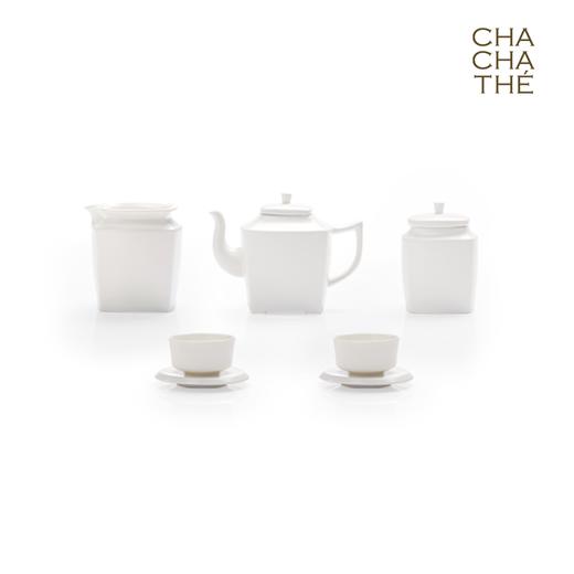 CHA CHA THÉ / 采采食茶 《独韵》白瓷七件茶壶组 商品图0