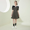NF8W1斯尔丽瑟俪2023夏季新款时尚休闲针织领收腰显瘦A摆连衣裙减龄裙 商品缩略图3