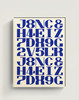 伽罗 JALO 挂画-现代家居画-蓝色字母 P311（预计10天内发货） 商品缩略图0
