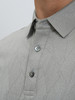 callisto浅灰绿提花棉涤混纺翻领T恤  SRTSS089C 商品缩略图3