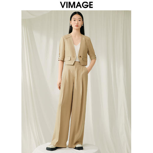 VIMAGE纬漫纪夏季新款时尚气质短外套V1903518 商品图1