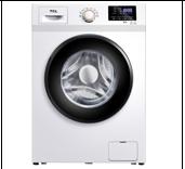 TCL 10公斤 一级变频 超宽不锈钢蜂巢水晶内筒 95°热力清洁滚筒洗衣机TG-V100B芭蕾白--CQXBL 商品图0