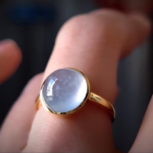 18k翡翠冰蛋戒指 商品图6