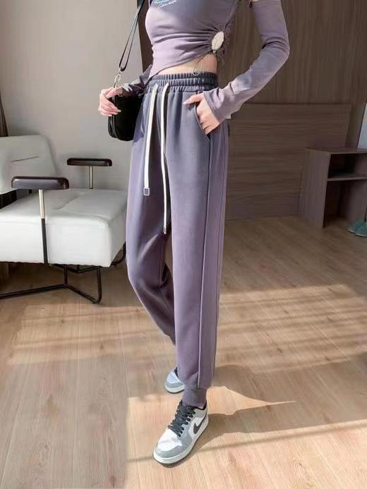 2023年新款宽松束脚棉卫裤女款休闲裤子5.5版 商品图1