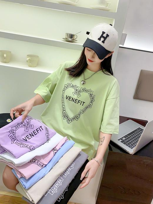 2023新款时尚宽松印花学生简约字母上衣服4.0版 商品图1