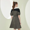NF8W1斯尔丽瑟俪2023夏季新款时尚休闲针织领收腰显瘦A摆连衣裙减龄裙 商品缩略图1