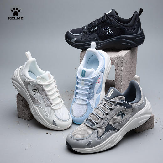 KELME 卡尔美运动鞋男鞋春季轻便透气鞋子休闲鞋减震网面跑步鞋女 商品图2