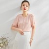 夏装时尚，圆领中式复古印花雪纺短袖上衣T恤YZ-8583 商品缩略图3