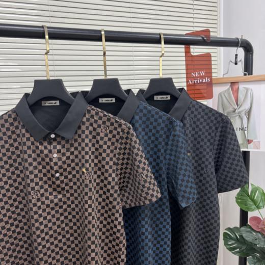 【CARTELO卡帝乐鳄鱼男士格子休闲POLO衫-9862款】低调稳重的颜色色系 方块格子设计 简约舒适而不扎眼 成熟稳重 气质充足 商品图3