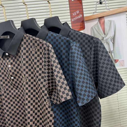 【CARTELO卡帝乐鳄鱼男士格子休闲POLO衫-9862款】低调稳重的颜色色系 方块格子设计 简约舒适而不扎眼 成熟稳重 气质充足 商品图2