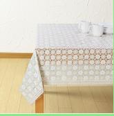 PVC桌布 小雏菊 绿色/象牙白色 商品图2