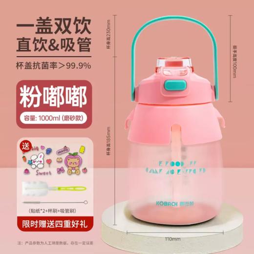 康巴赫银离子抗菌健康双饮大肚杯 商品图6