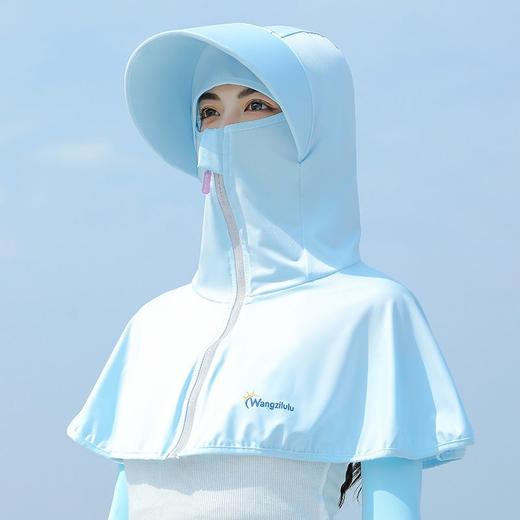 夏天女防晒衣帽披肩披风斗篷全脸面护颈开车防紫外线UPF50+ 商品图7