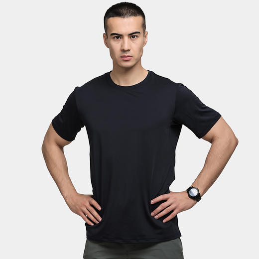 隐风速干T恤男夏季户外轻薄弹力速干衣透气圆领短袖 商品图6