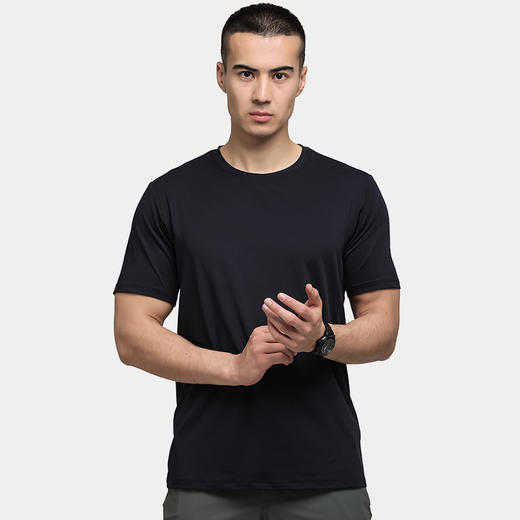 隐风速干T恤男夏季户外轻薄弹力速干衣透气圆领短袖 商品图4