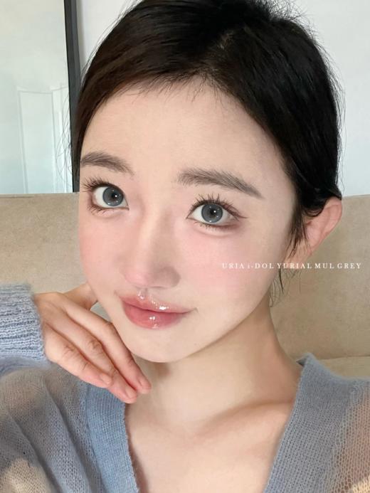 正品年抛  IDOL系列水光蓝灰美瞳，年抛直径14.0，着色直径12.8，韩国产 商品图5