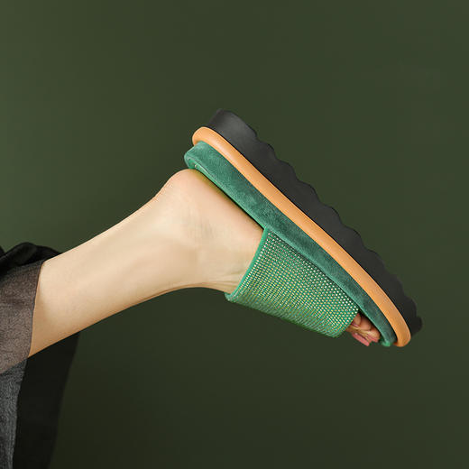 舒适百搭，厚底水钻凉拖鞋TYM-6176 商品图8