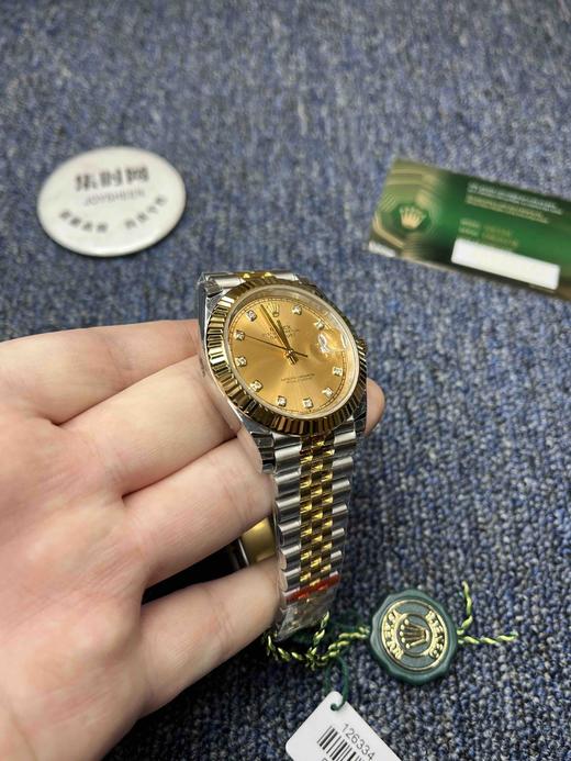 劳力士EW日志型41系列 间金钻面 男士机械腕表 商品图2