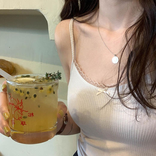 【性感迷人❗️夏季新款少女小吊带】柔美又贴身，清新可爱，精致动人，日系风格，温柔甜美，内搭蕾丝碎花背心外穿上衣服女装 商品图0