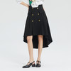 谜底2023夏季简洁优雅双排扣前短后长高腰A型外搭半裙235MB6015 商品缩略图0