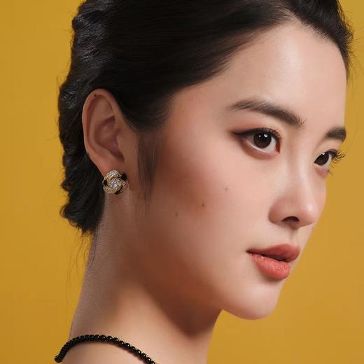 2楼Fellala翡拉拉山海秘境系列复古时 尚潮流精美雅致水晶耳钉女轻奢 款号922351114 吊牌价829 现价788 商品图0