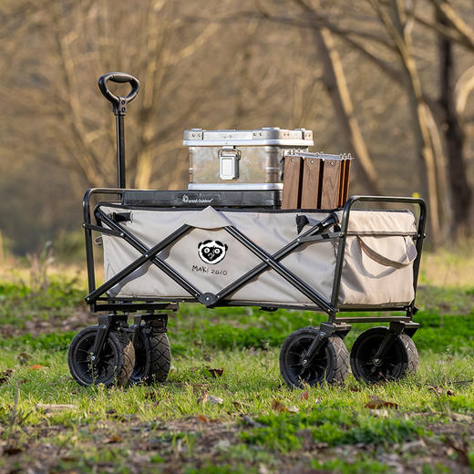 Maki zaza 户外便携折叠式营地拉车MKZ-0205寸露营野餐推拉一体手柄 商品图3