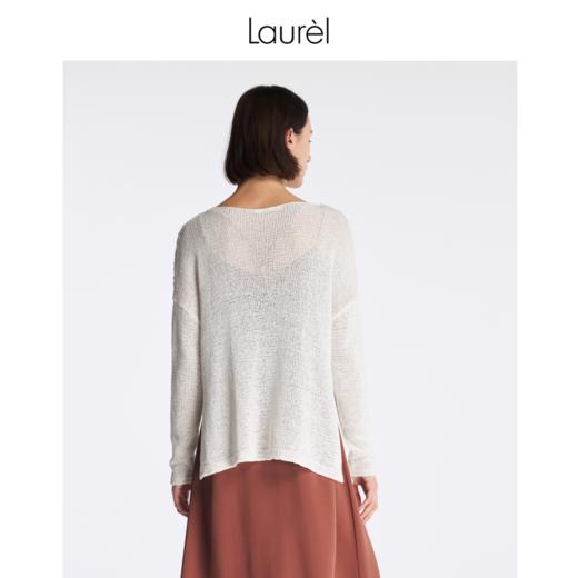 Laurel劳芮23春夏 经典带子纱镂空针织衫LWL342M08200 商品图10
