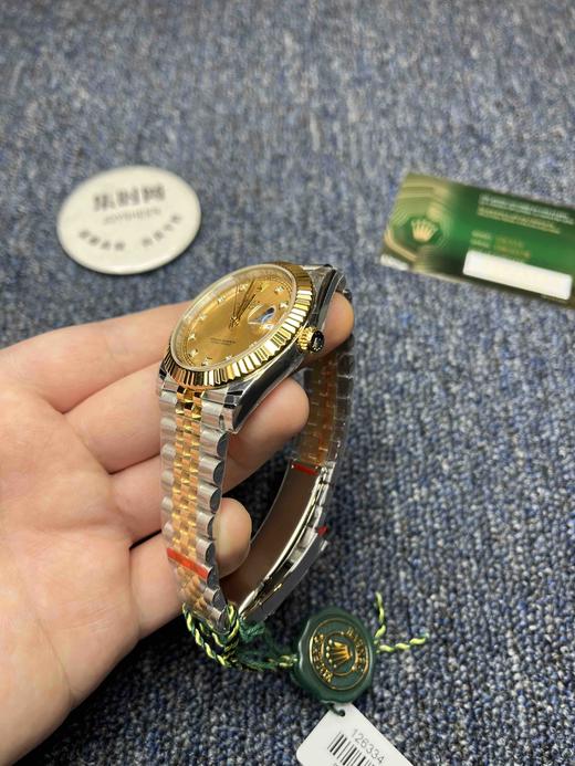 劳力士EW日志型41系列 间金钻面 男士机械腕表 商品图3