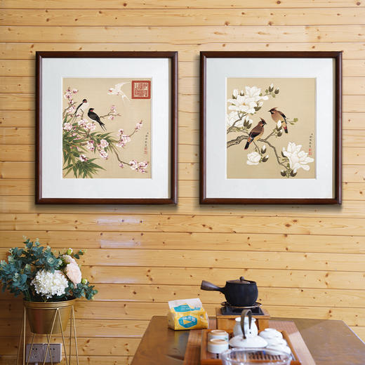 余稚 花鸟画 博物馆原版复刻画 精品实木卡纸框（付款后15天发货） 商品图3