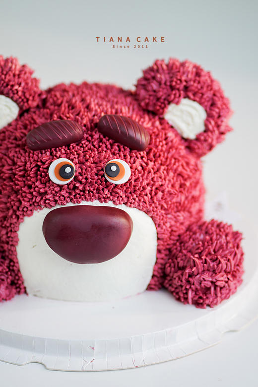 【纯手工翻糖定制】草莓熊头 商品图2