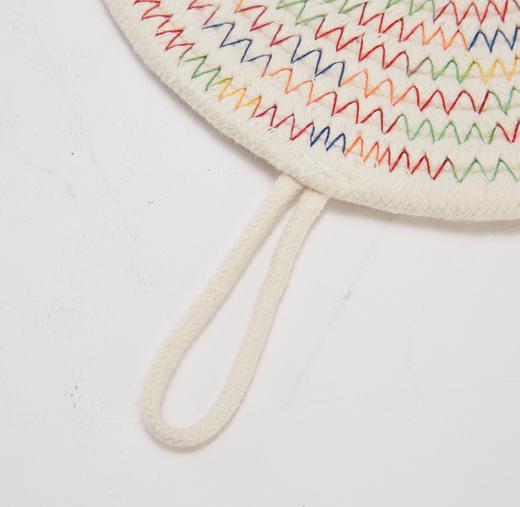 编织锅垫 七彩 约18*18*0.7cm 商品图1