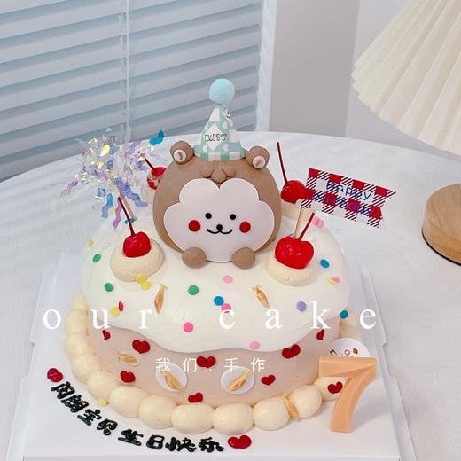 小猴子立体小动物蛋糕（-低糖处理无添加 商品图0