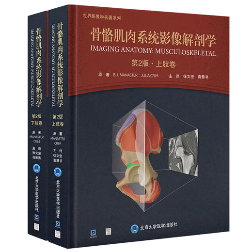 2本套装 骨骼肌肉系统影像解剖学 第2版 上肢卷+下肢卷 世界影像学名著系列 MR解剖图谱 放射与关节造影解剖 北京大学医学出版社 商品图1