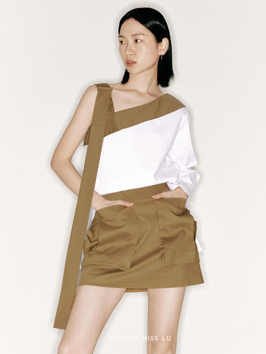 【徒步少女】大口袋造型高腰短裙/2300017 商品图2