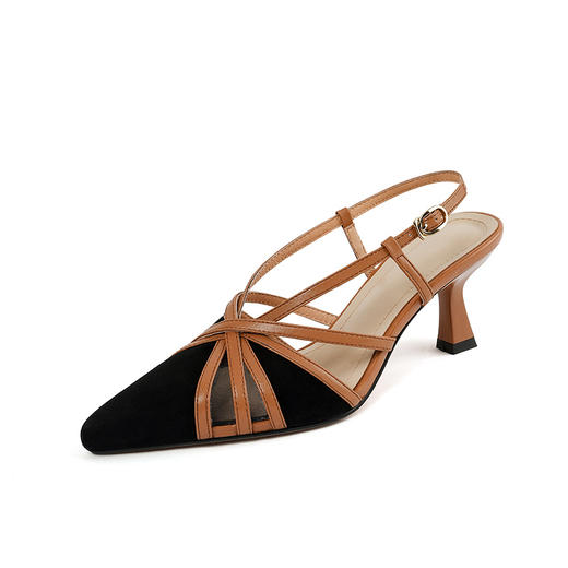 优雅百搭，全皮小高跟罗马鞋DJC-850 商品图12