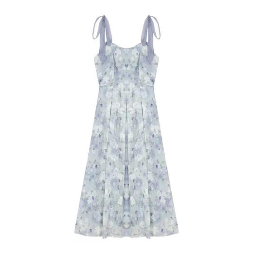 【仙气超仙森系】法式小众油画风 吊带连衣裙女茶歇 初恋收腰别致长裙子 超甜显瘦轻松打造小蛮腰~ 商品图4