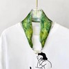 【LYCO RECO】冰丝丝巾 两件起购，缎面仿真丝面料，新款印花图案~~柔软丝滑~~做工细腻，轻薄百搭，磁力吸扣子，可作小围巾领巾，也可以作绑发带春秋作丝巾，搭配衬衫，超奈斯der!~~ 商品缩略图1