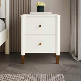 喜梦宝床头柜轻奢多功能卧室结婚床边储物柜 维也纳系列