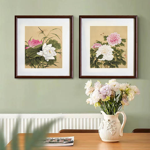 余稚 花鸟画 博物馆原版复刻画 精品实木卡纸框（付款后15天发货） 商品图1